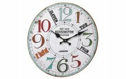 TFA Dostmann Horloge Murale Vintage Kensington Ø 33.7 Cm, Multicolore - Horloge Murale