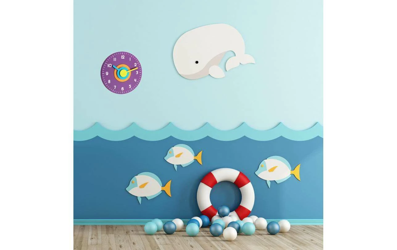 TFA Dostmann Horloge Murale Ø 23 Cm, Violet - Horloge Murale – Image 3