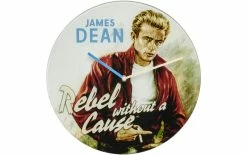 TFA Dostmann Horloge Murale Légendes Du Cinéma James Dean, Ø 30 Cm - Horloge Murale