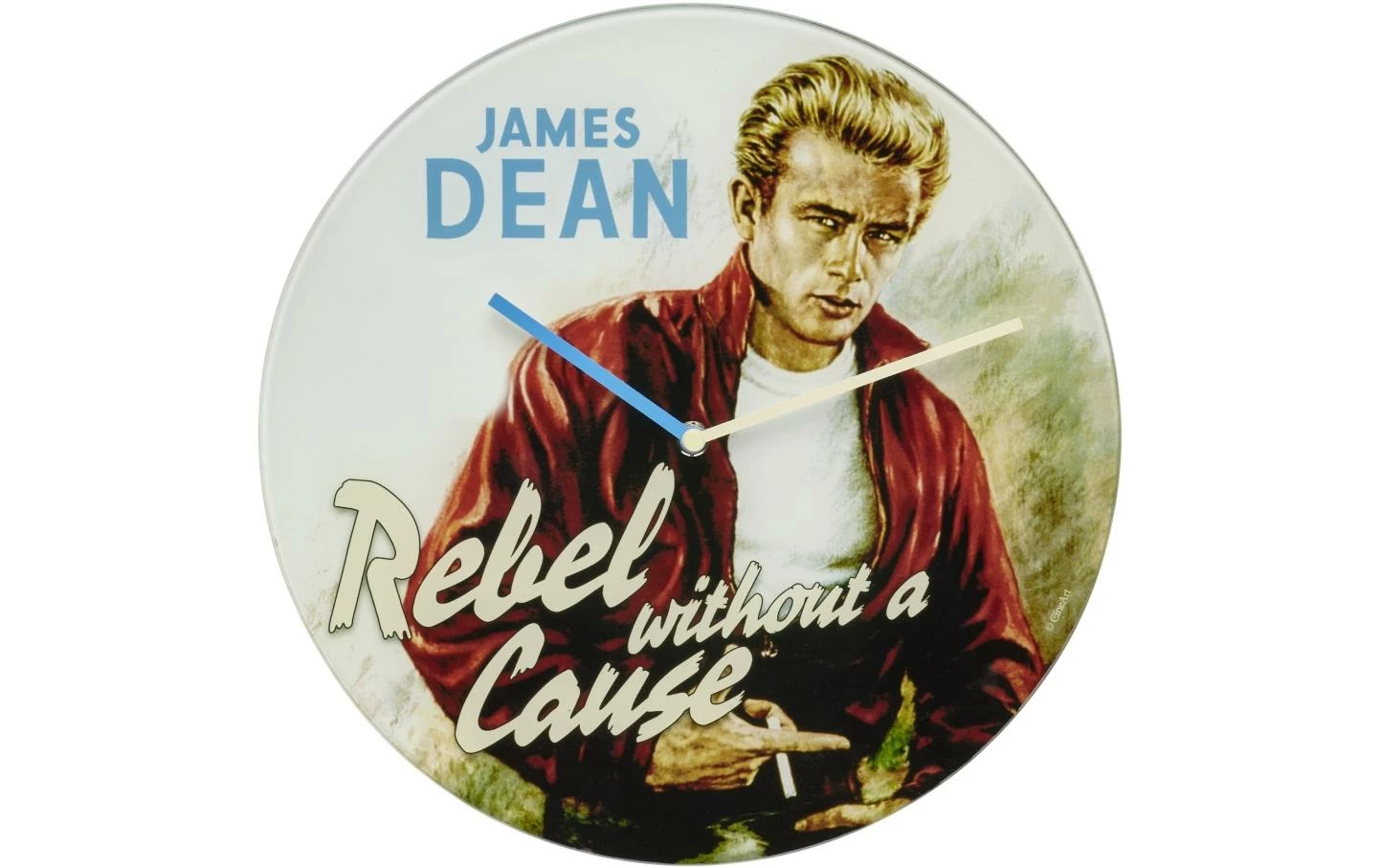 TFA Dostmann Horloge Murale Légendes Du Cinéma James Dean, Ø 30 Cm - Horloge Murale