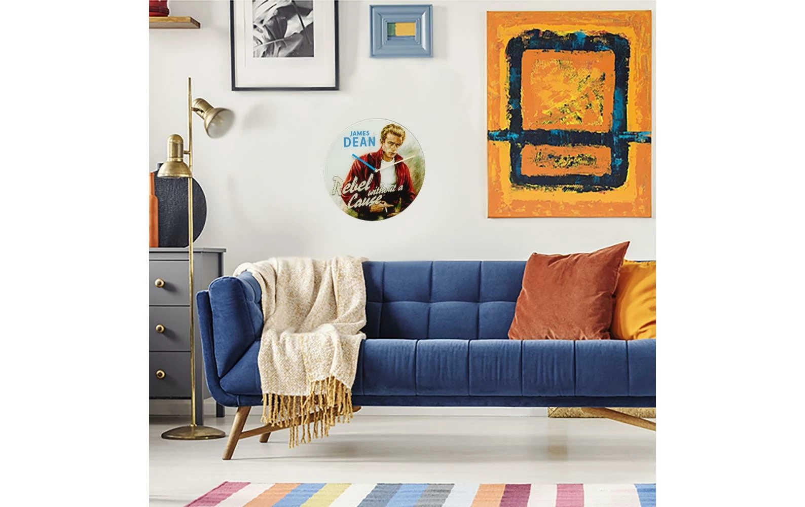 TFA Dostmann Horloge Murale Légendes Du Cinéma James Dean, Ø 30 Cm - Horloge Murale – Image 3