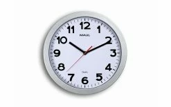 Horloge Murale MAULstep Ø 30 Cm Argenté/Blanc - Horloge Murale