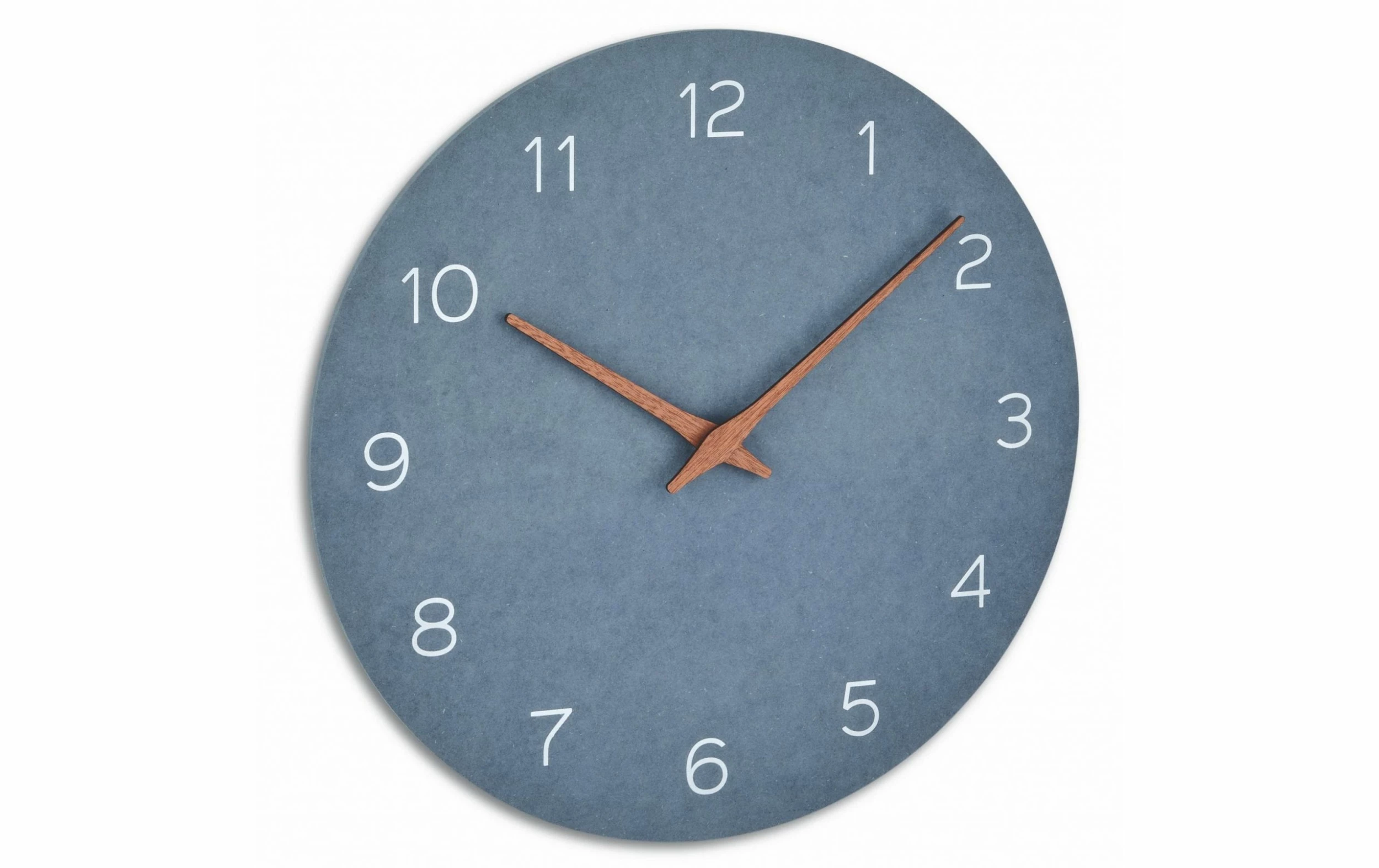 TFA Dostmann Horloge Murale Analogique Avec Aspect Bois Ø 29.7 Cm, Bleu Pigeon - Horloge Murale