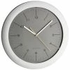 TFA Dostmann Horloge Murale Radio 30,2 Cm, Gris/Argenté - Horloge Murale