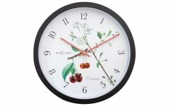 NeXtime Horloge De Jardin Prunus Ø 30.2 Cm, Noir - Horloge Murale