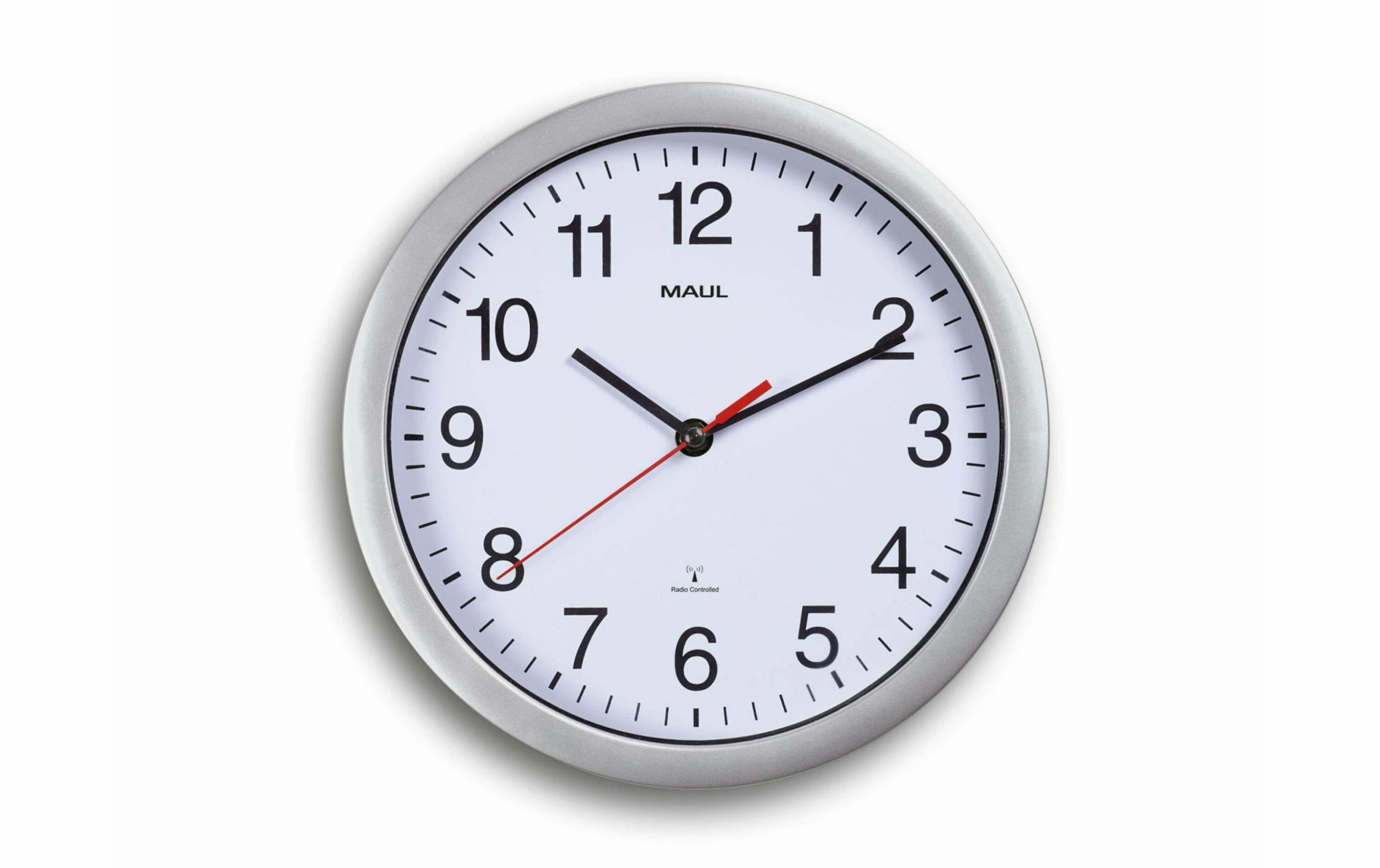 Horloge Murale MAULrun Ø 25 Cm Argenté/Blanc - Horloge Murale