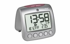 TFA Dostmann Réveil Numérique Sonio Argent - Réveils