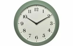 TFA Dostmann Horloge Murale Radio Rétro Vert, Ø 27 Cm - Horloge Murale