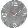 TFA Dostmann Horloge Murale Radio Contour Regard En Béton, Ø 35 Cm - Horloge Murale