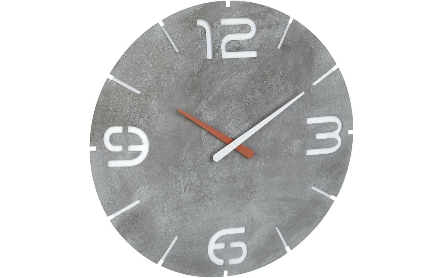 TFA Dostmann Horloge Murale Radio Contour Regard En Béton, Ø 35 Cm - Horloge Murale