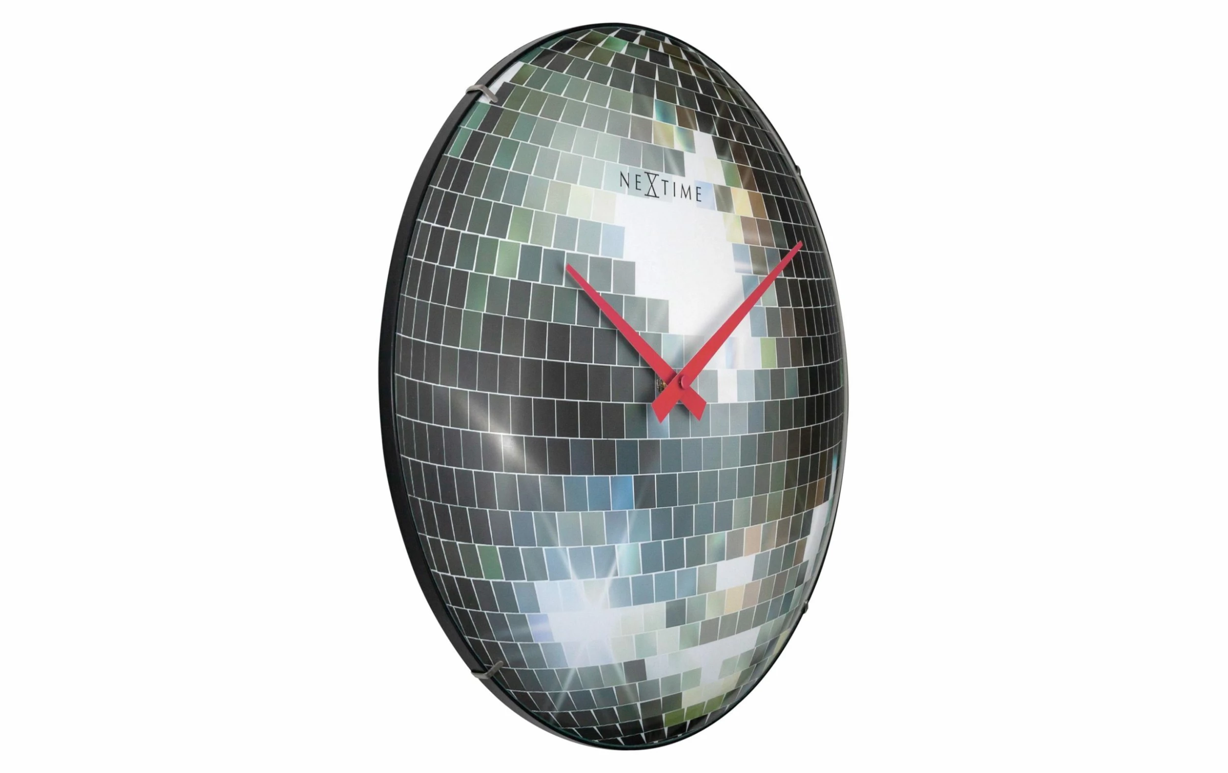 NeXtime Horloge Murale Disco Ball Ø 35 Cm, Argenté - Horloge Murale – Image 2
