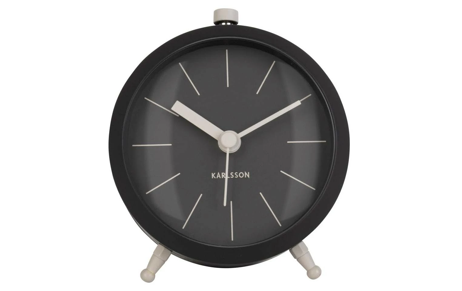 KARLSSON Réveil Classique Bouton Noir Mat - Réveils