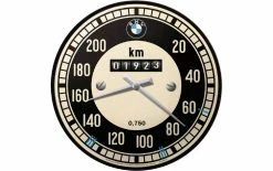 Nostalgic Art Horloge Murale Tachymètre BMW Ø 31 Cm, Noir/Blanc - Horloge Murale