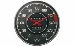 Nostalgic Art Horloge Murale Tachymètre Mercedes Benz Ø 31 Cm, Noir - Horloge Murale