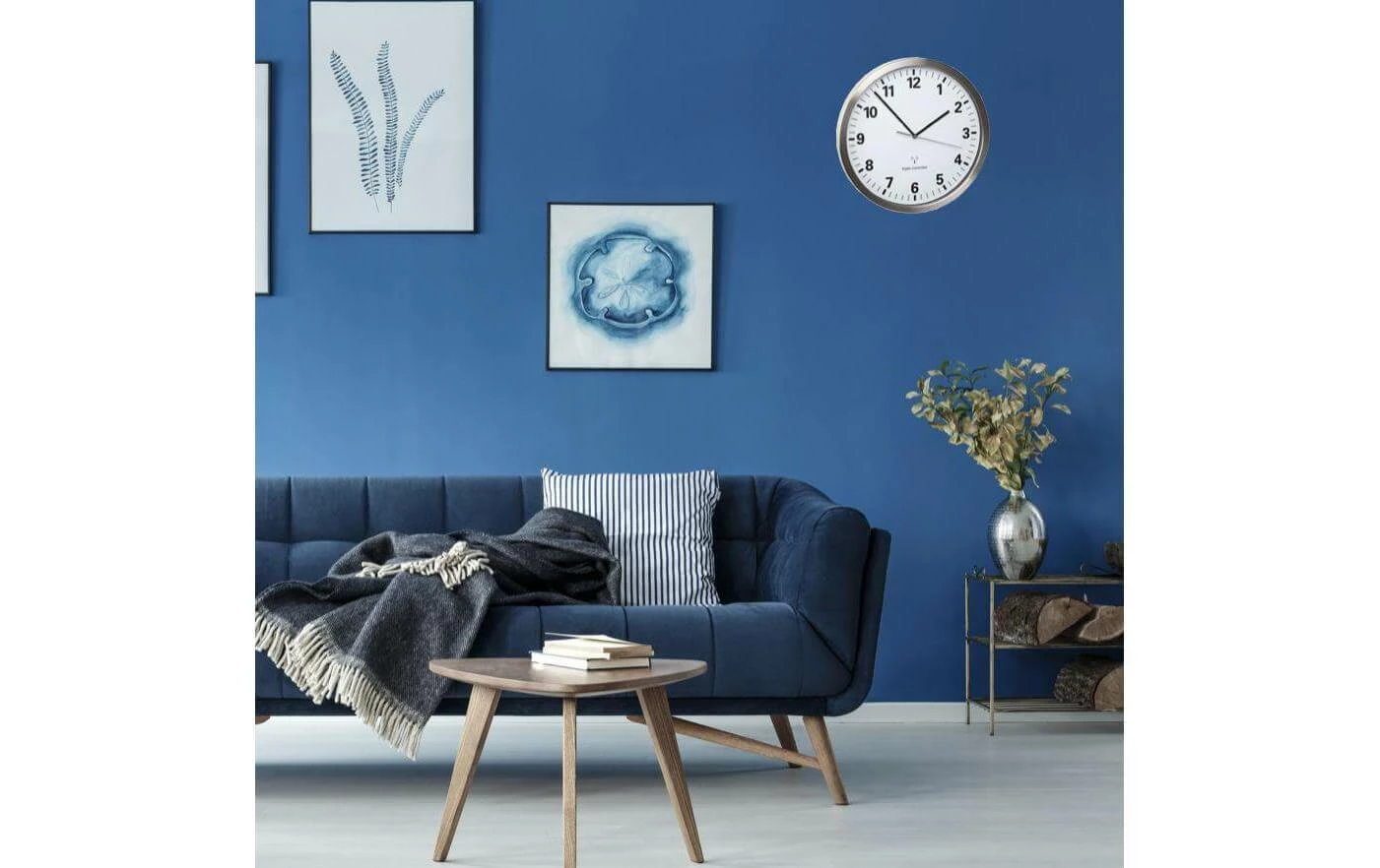 TFA Dostmann Horloge Murale Radio Ø 30.5 Cm, Argent - Horloge Murale – Image 2