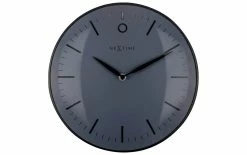 NeXtime Horloge Murale Petit Glamour 30 Ø, Noir/Blanc - Horloge Murale