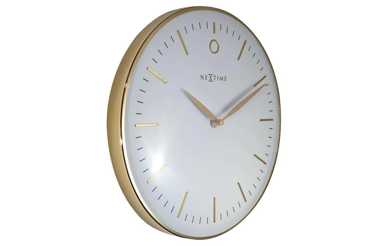 NeXtime Horloge Murale Petit Glamour 30 Ø, Doré/Blanc - Horloge Murale – Image 2