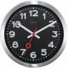 NeXtime Horloge Murale Station Ø 35 Cm Noir - Horloge Murale