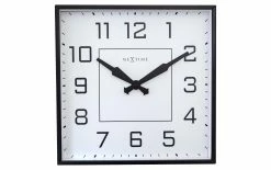 NeXtime Horloge Murale Be Square Avec Chiffres Arabes 35 X 35 Cm - Horloge Murale