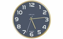 UNiLUX Horloge Murale Baltic Ø 30,5 Cm, Bleu - Horloge Murale