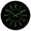 NeXtime Horloge Murale Lumineux Ø 35 Cm, Noir - Horloge Murale
