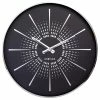 NeXtime Horloge Murale Excentric Ø 40 Cm, Noir/Argenté - Horloge Murale