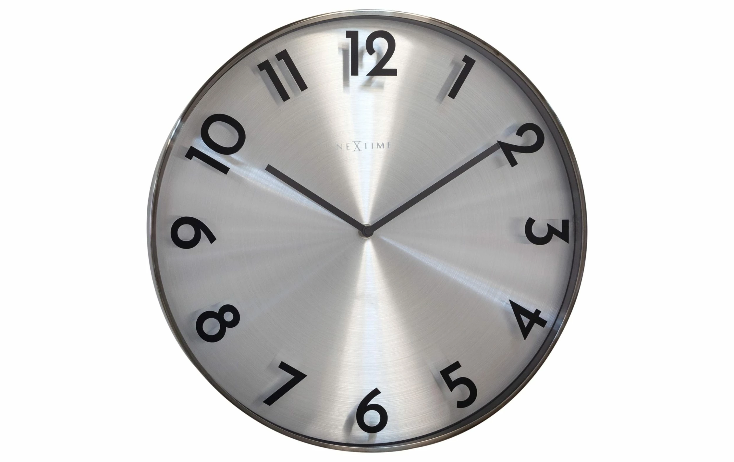 NeXtime Horloge Murale Reflection Ø 40 Cm, Gris - Horloge Murale