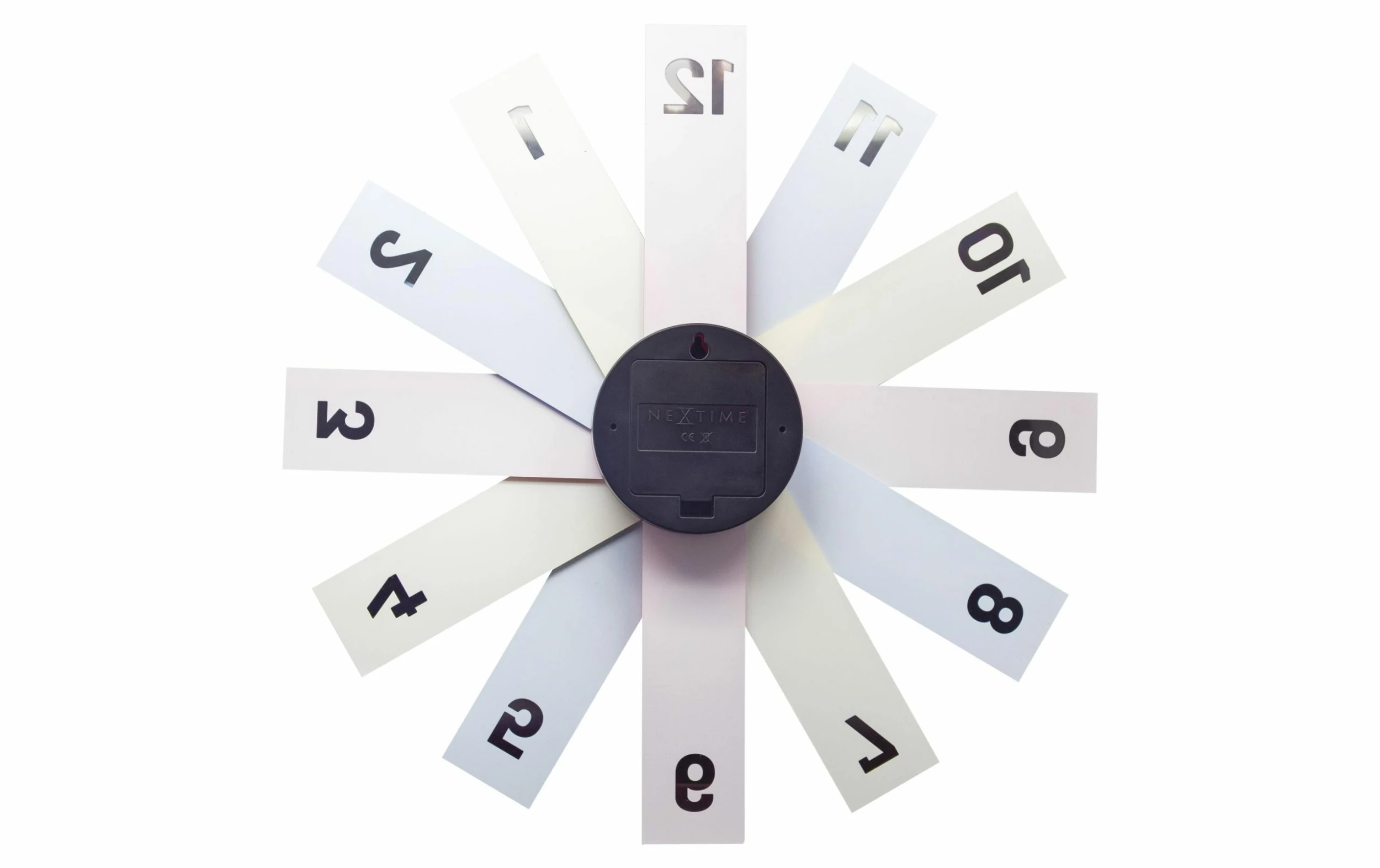 NeXtime Horloge Murale Plexi Ø 40 Cm, Bleu/Jaune/Rouge - Horloge Murale – Image 2