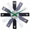 NeXtime Horloge Murale Plexi Ø 40 Cm, Gris/Noir/Blanc - Horloge Murale