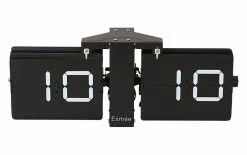 Esmée Horloge Murale Horloge à Bascule Noir - Horloge Murale