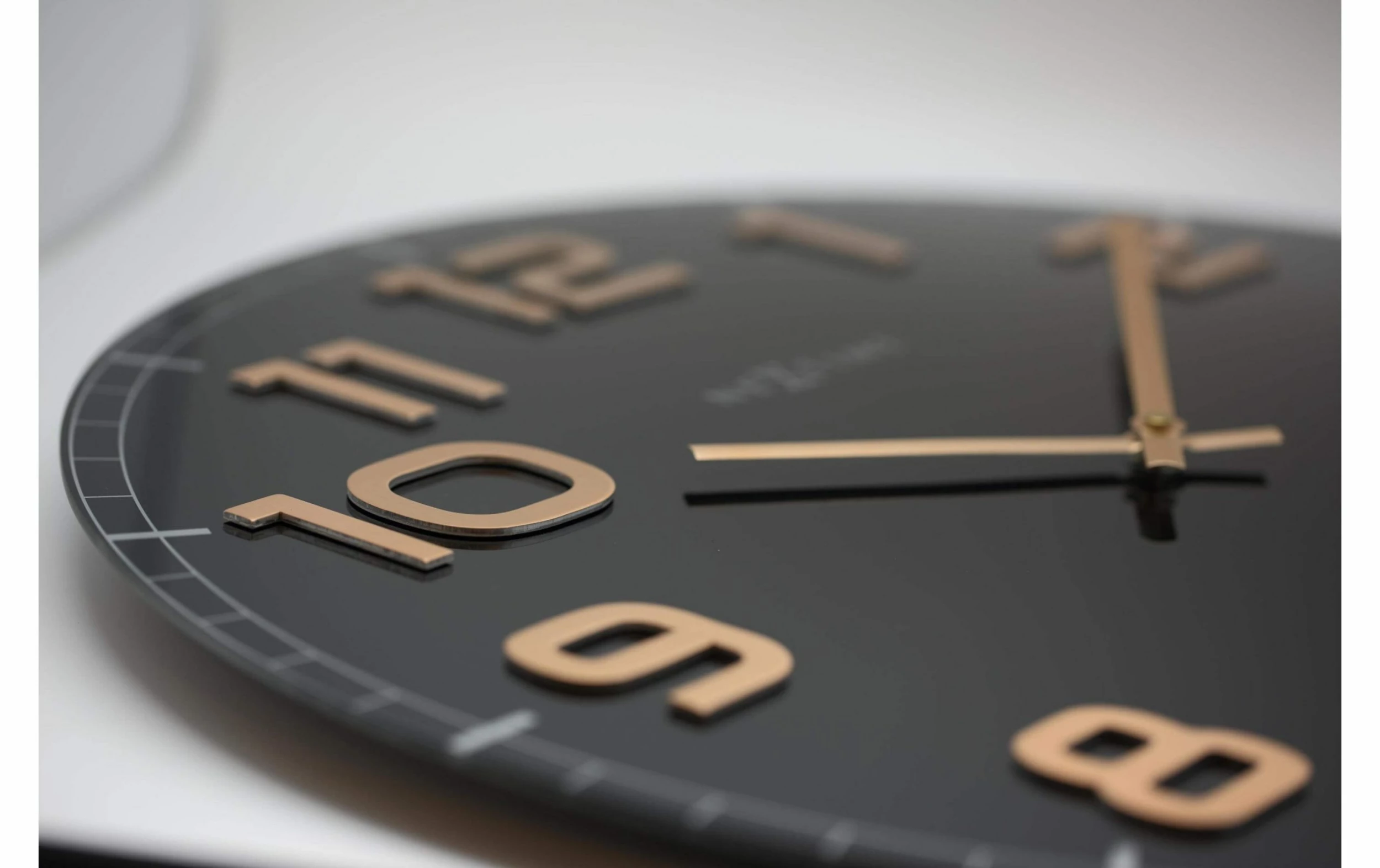 NeXtime Horloge Murale Classy Large Ø 50 Cm Cuivre/Noir - Horloge Murale – Image 3