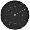KARLSSON Horloge Murale Normann Numbers Ø 27.5 Cm, Noir/Argenté - Horloge Murale