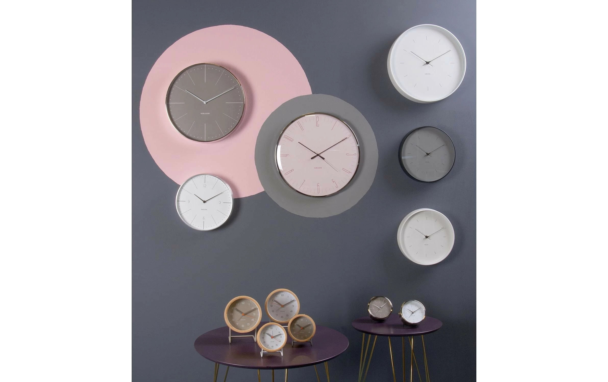 KARLSSON Horloge Murale Normann Numbers Ø 27.5 Cm, Argenté/Blanc - Horloge Murale – Image 3