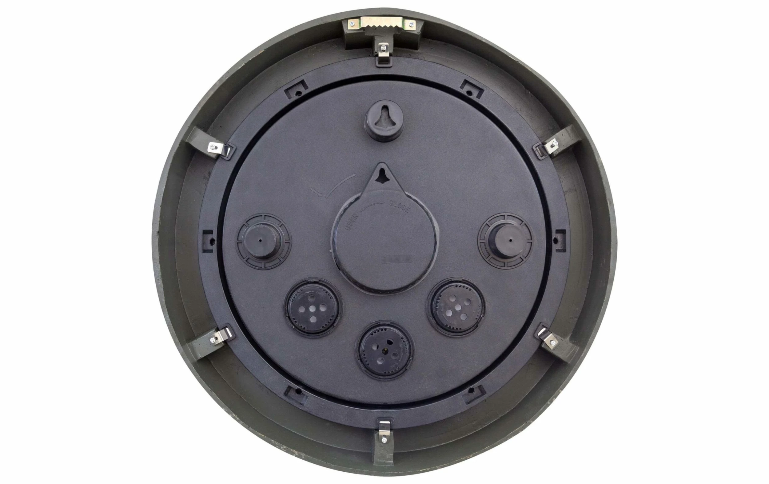 NeXtime Horloge De Jardin Aster Large Ø 43,5 Cm, Beige/Gris/Noir - Horloge Murale – Image 2