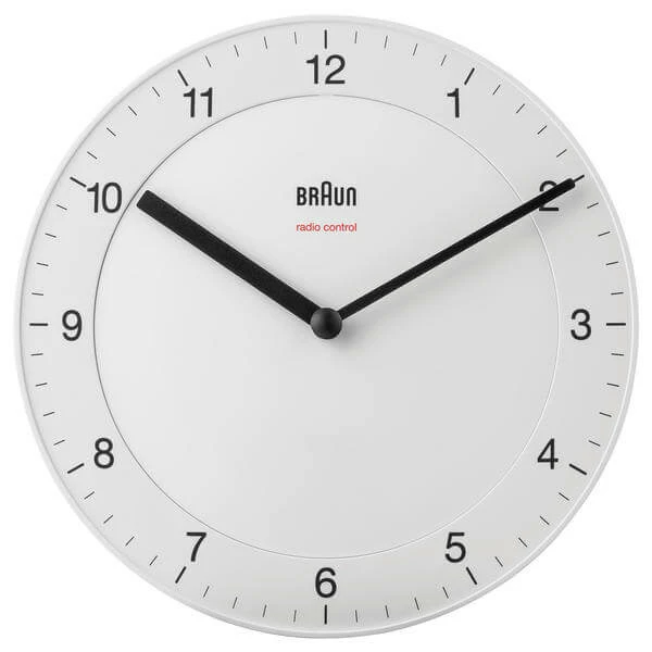 Braun BC06 DCF White - Horloge Murale, Radio - Horloge Murale