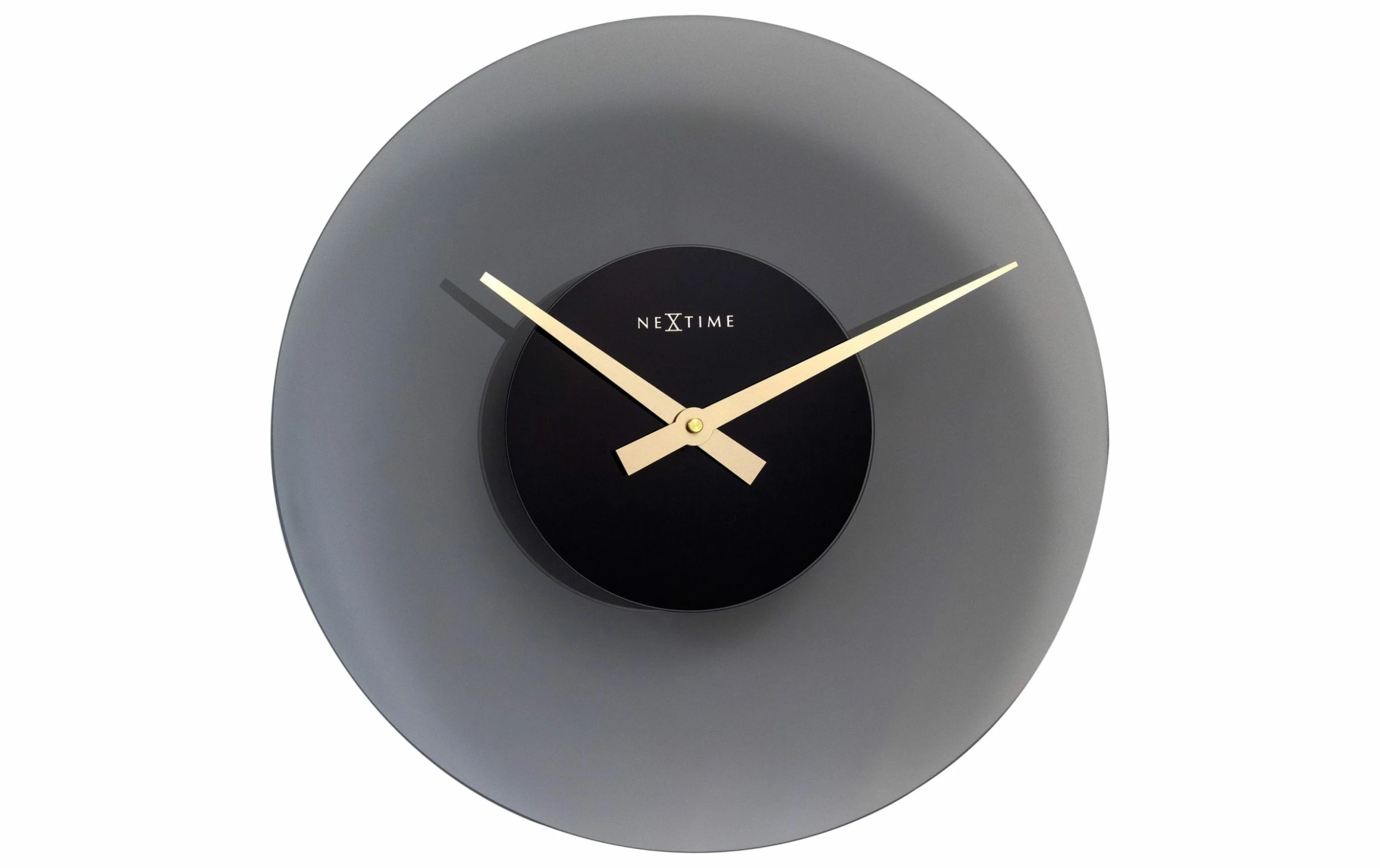 NeXtime Horloge Murale Float Ø 40 Cm, Gris - Horloge Murale