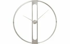 Kare Horloge Murale Clip Argenté - Horloge Murale