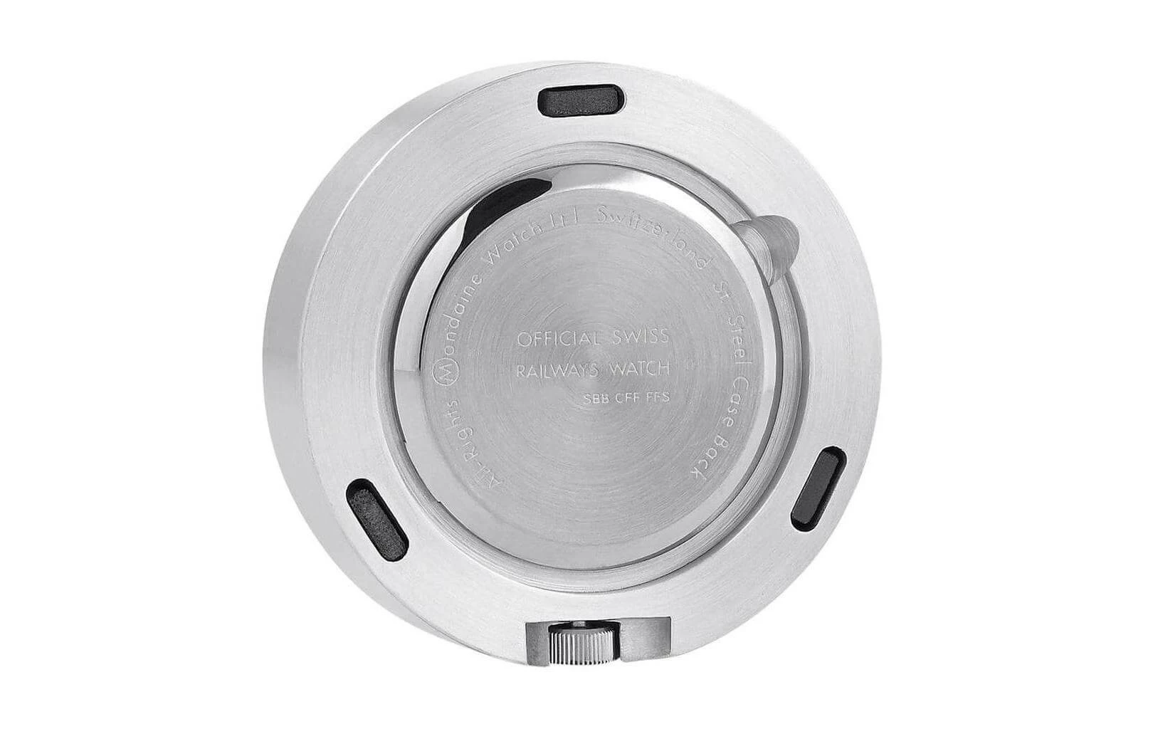 Mondaine Horloge De Bureau Avec Aimant Ø 5 Cm, Argenté/Blanc - Horloge Murale – Image 2