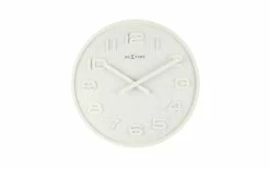 NeXtime Horloge Murale Bois Bois Grand Ø 52,8 Cm Blanc - Horloge Murale