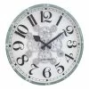 NeXtime Horloge Murale Henry Blanc/Turquoise, 50 Cm - Horloge Murale