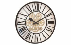 NeXtime Horloge Murale William Beige / Marron, 50 Cm - Horloge Murale