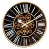 NeXtime Horloge Murale William Blanc / Marron, 50 Cm - Horloge Murale