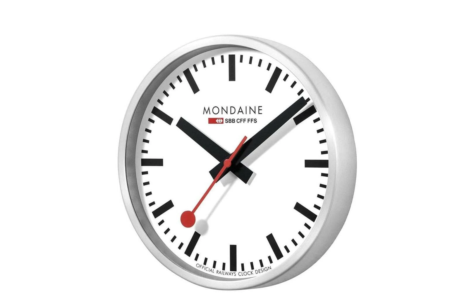 Mondaine Horloge Murale Smart Stop2go Ø 25 Cm, Argenté/Blanc - Horloge Murale – Image 2