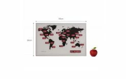 NeXtime Horloge Murale Chiffre De L'heure Mondiale Noir - Horloge Murale