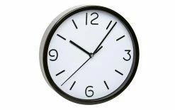 TFA Dostmann Horloge Murale Analogique Ø 20 Cm, Noir - Horloge Murale
