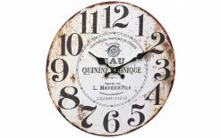 TFA Dostmann Horloge Murale Vintage Quinine Ø 33.7 Cm, Beige/Brun - Horloge Murale