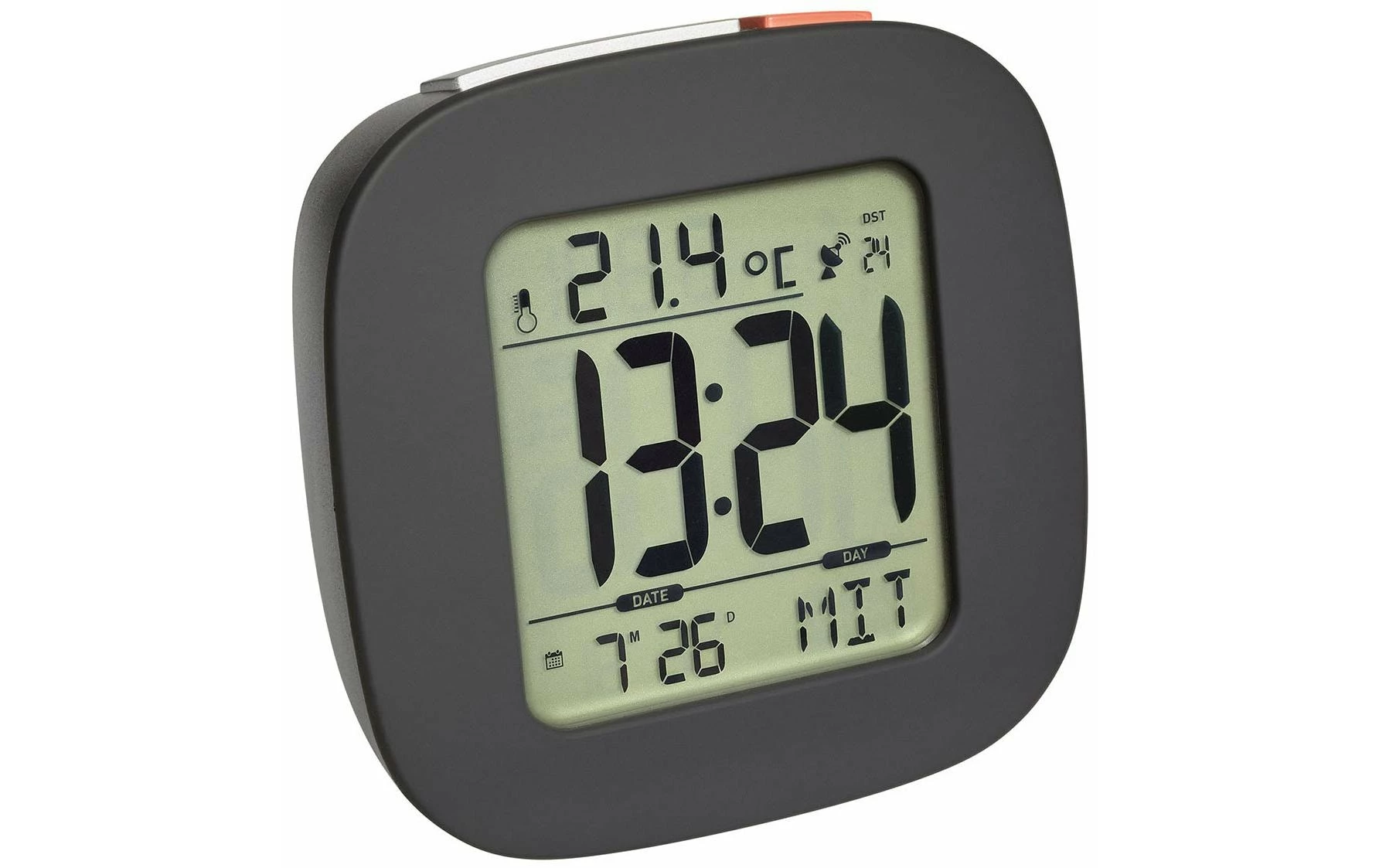 TFA Dostmann Réveil Radio-piloté Anthracite - Réveils