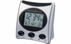 Technoline Réveil Radio-piloté WT221-T Argent - Réveils