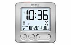 Technoline Réveil Radio-piloté WT 265 Argent - Réveils