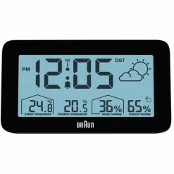 Braun BC13-DCF Noir - Station Météo, Thermomètre, Hygromètre - Stations Météo